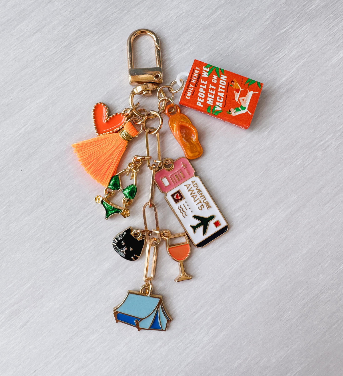 People We Meet On Vacation Bag Charm | Inspired by Emily Henry’s book | PWMOV