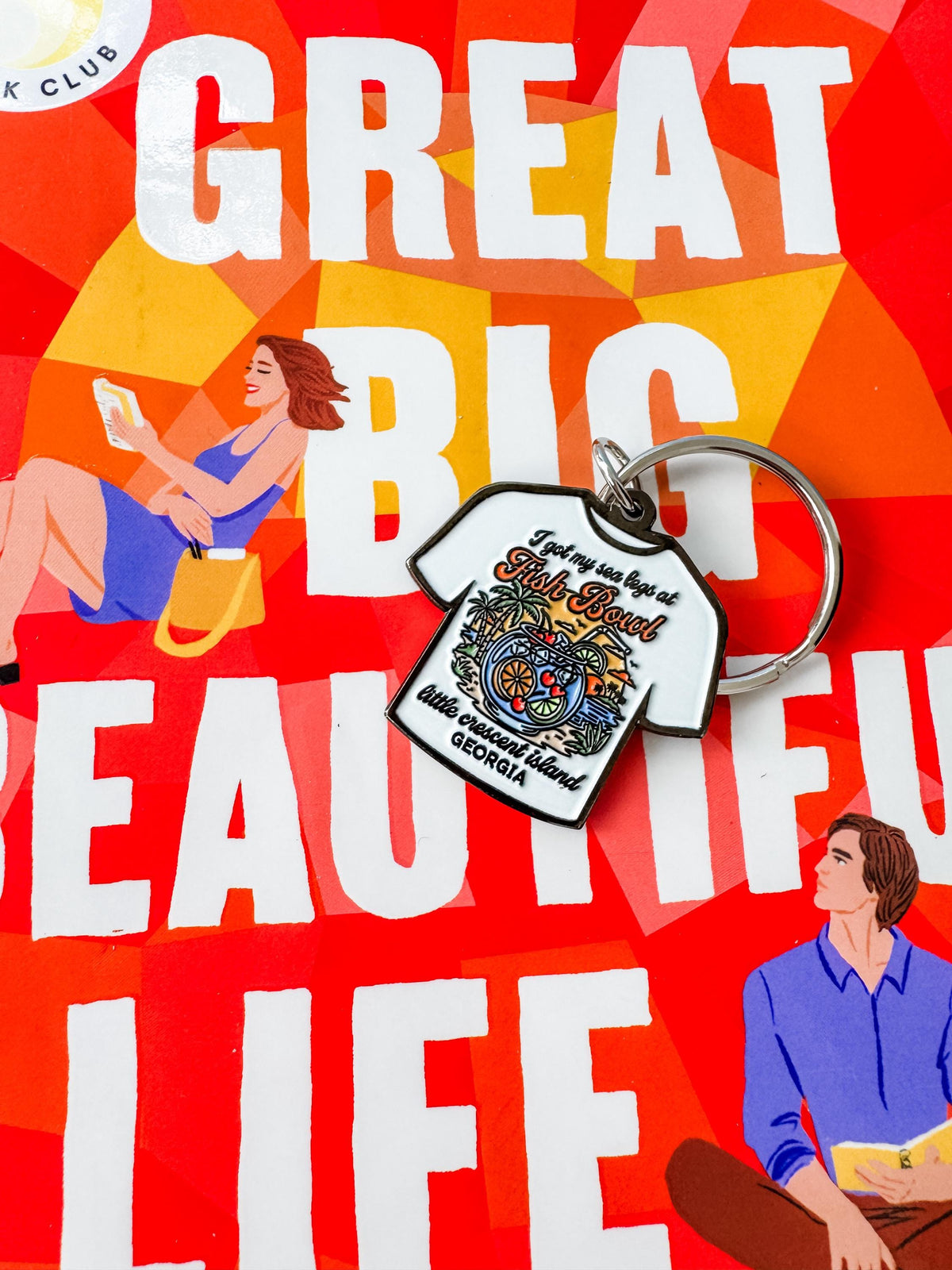 Great Big Beautiful Life Enamel Keyring | Emily Henry Inspired GBBL