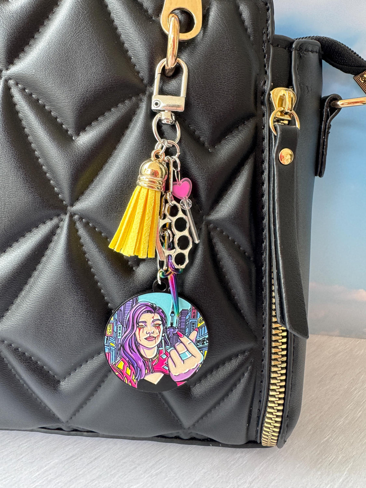 MiNA The Trickster Inspired Bag Charm | Horror, Killer, DBD, Dead by Daylight