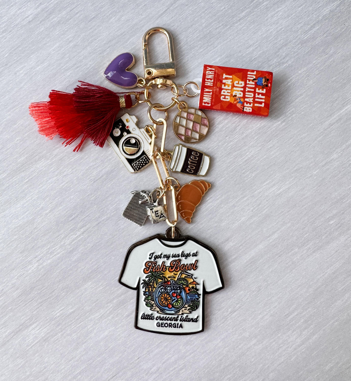Great Big Beautiful Life Book l Bag Charm | Emily Henry Inspired | GBBL