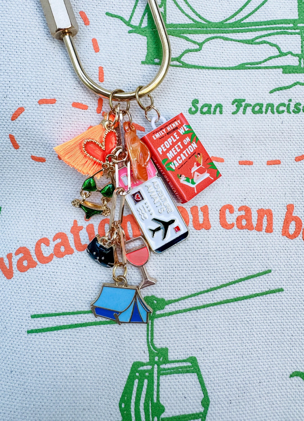 People We Meet On Vacation Bag Charm | Inspired by Emily Henry’s book | PWMOV