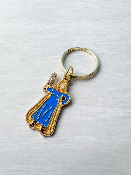 Holly the Heroic Keychain | Sparkly Enamel Metal Keyring | Inspired by Stranger Things