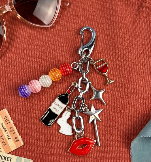 Red Wine Supernova Bag Charm | Chappell Roan Inspired