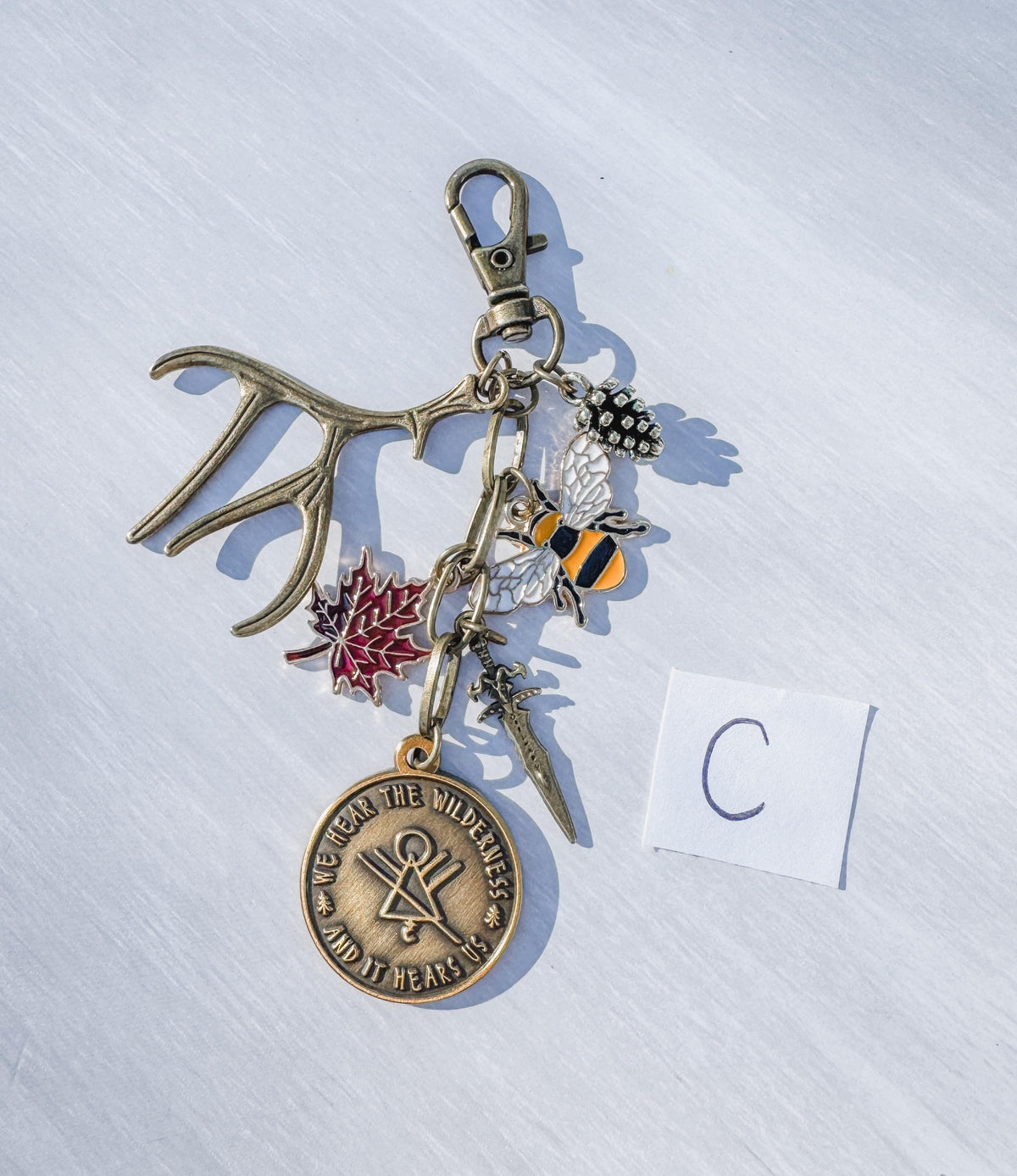Yellowjackets TV Show Bag Charm | Wilderness Symbol | Customizable