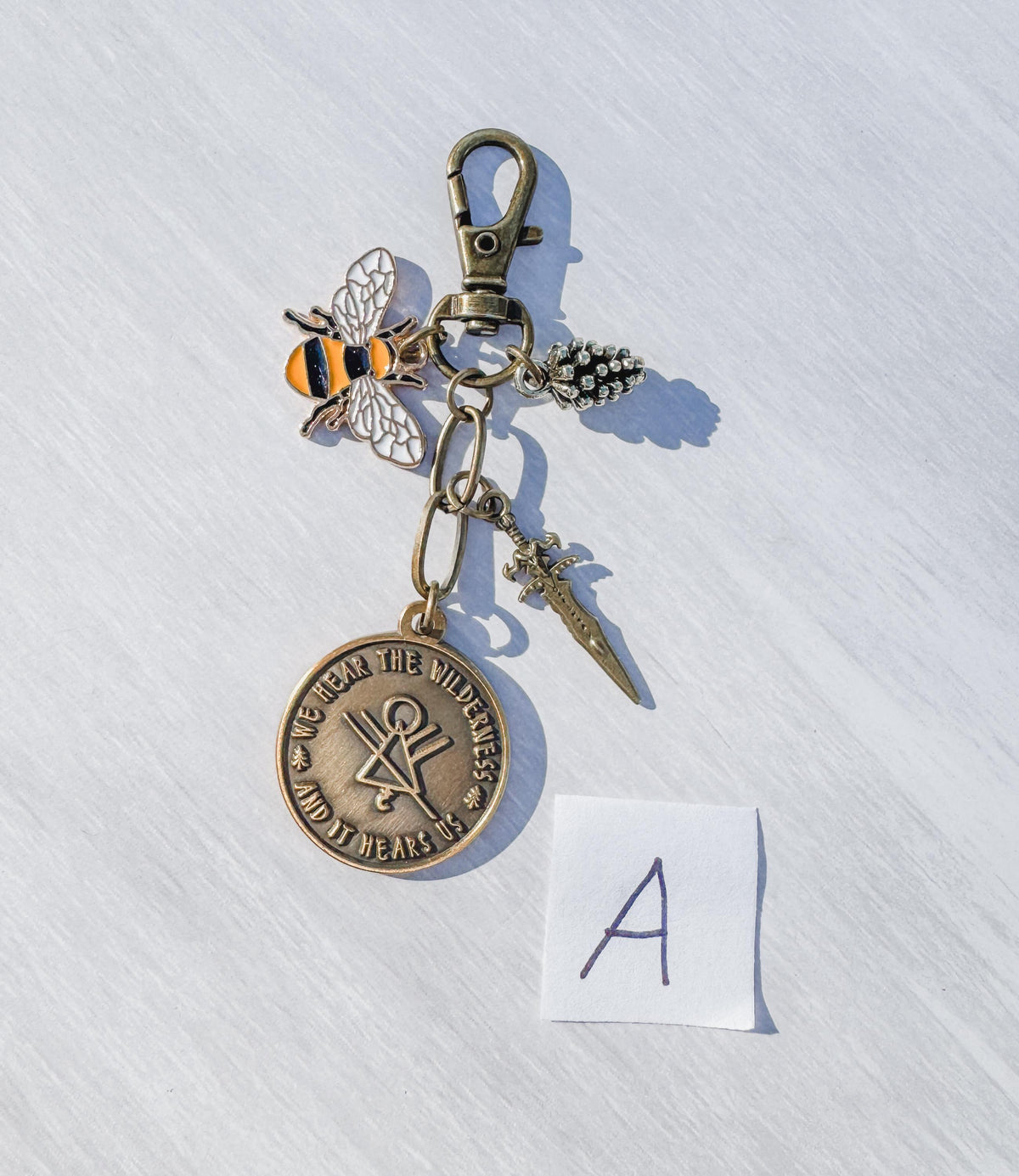 Yellowjackets TV Show Bag Charm | Wilderness Symbol | Customizable