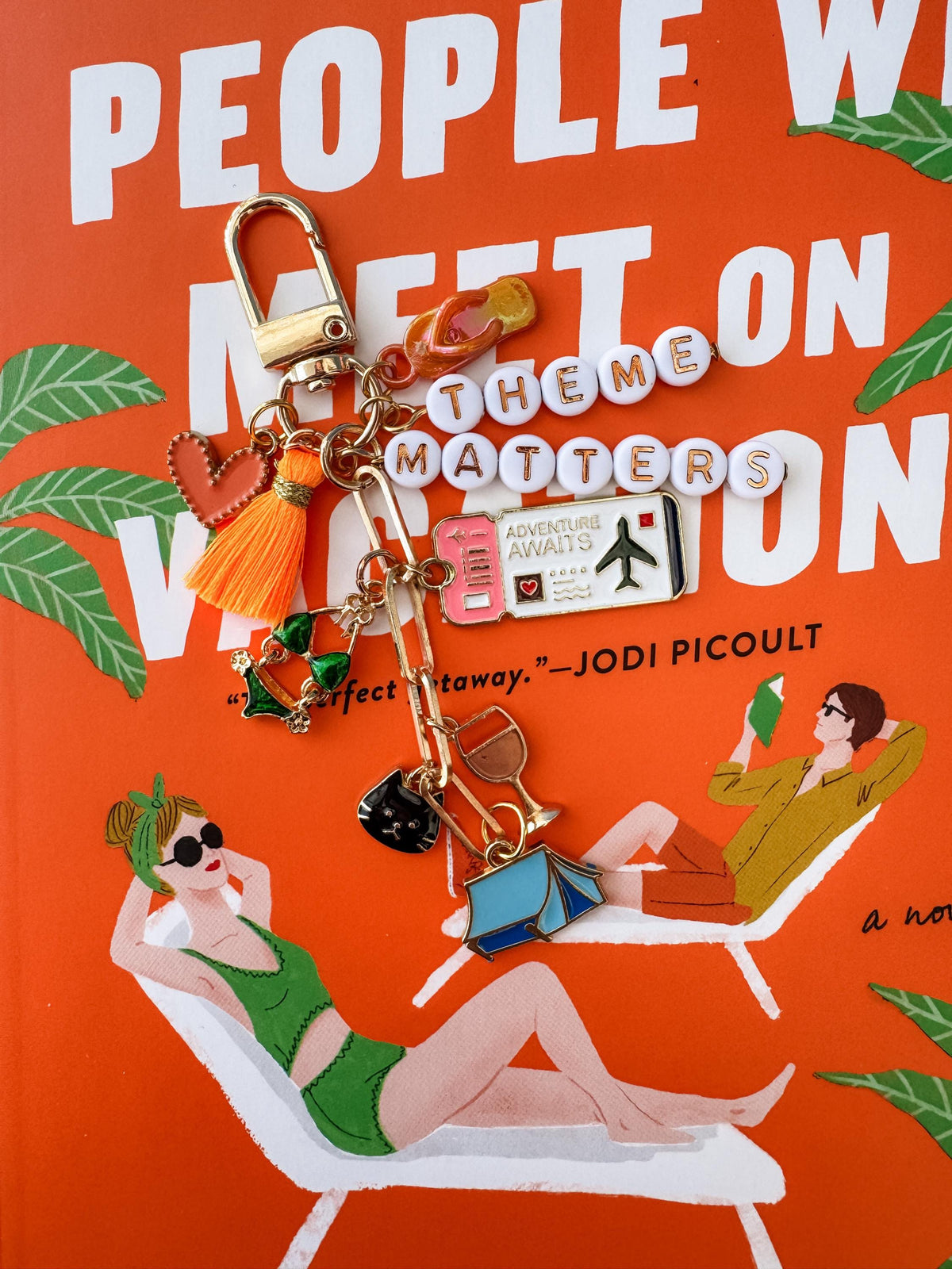 People We Meet On Vacation Bag Charm | Inspired by Emily Henry’s book | PWMOV