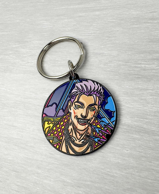 Hak Ji-Woon 학지운 The Trickster Inspired Enamel Keyring | Horror, Killer, DBD, Dead by Daylight