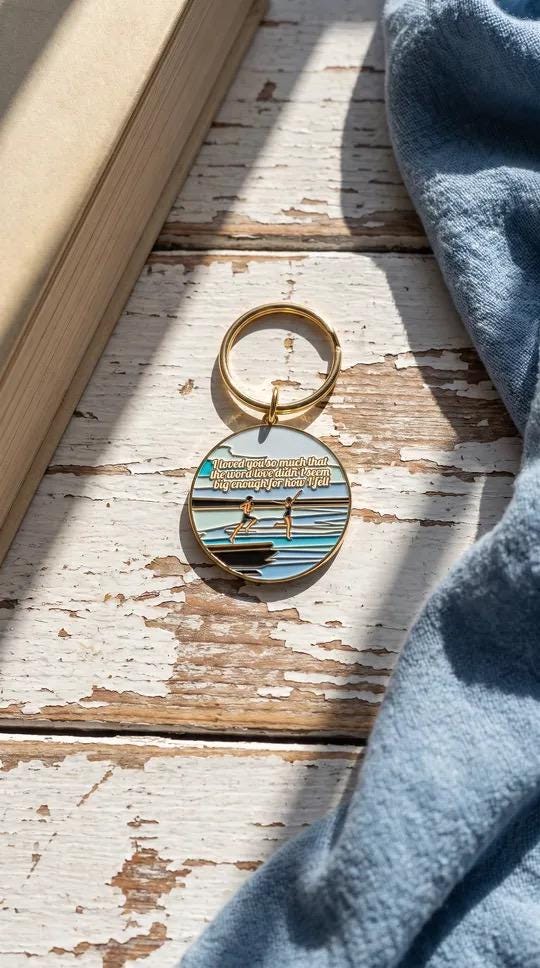 Every Summer After Keyring | Inspired by Carley Fortune | Bookish Gift