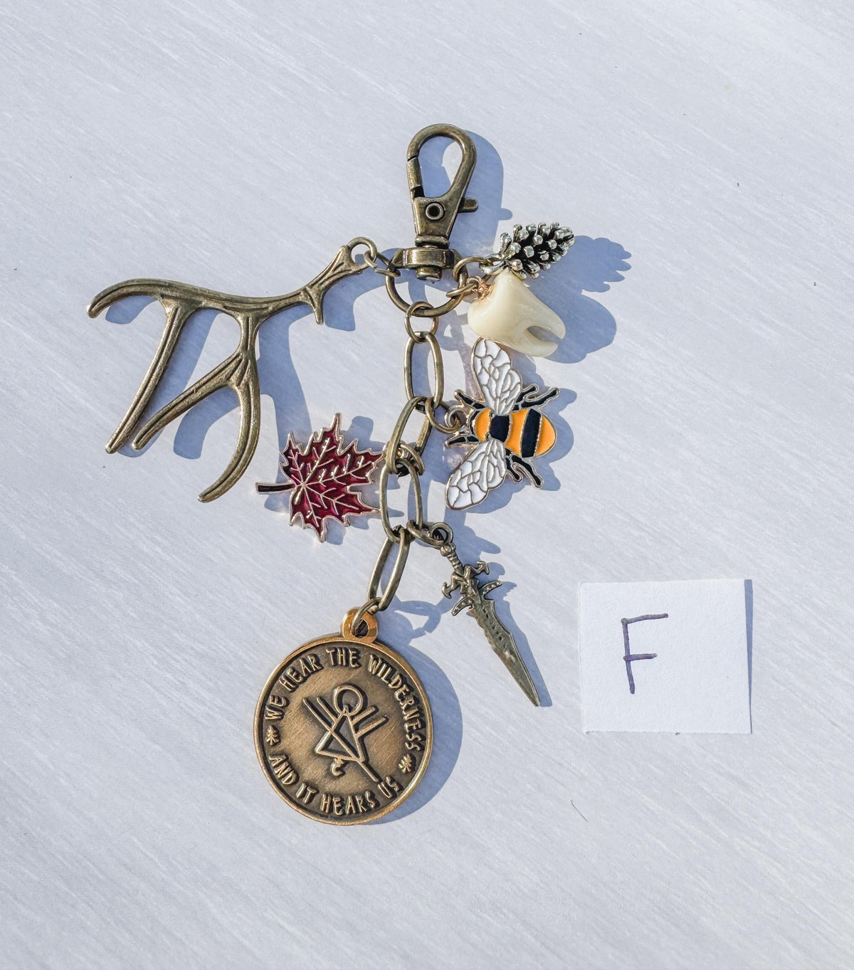 Yellowjackets TV Show Bag Charm | Wilderness Symbol | Customizable