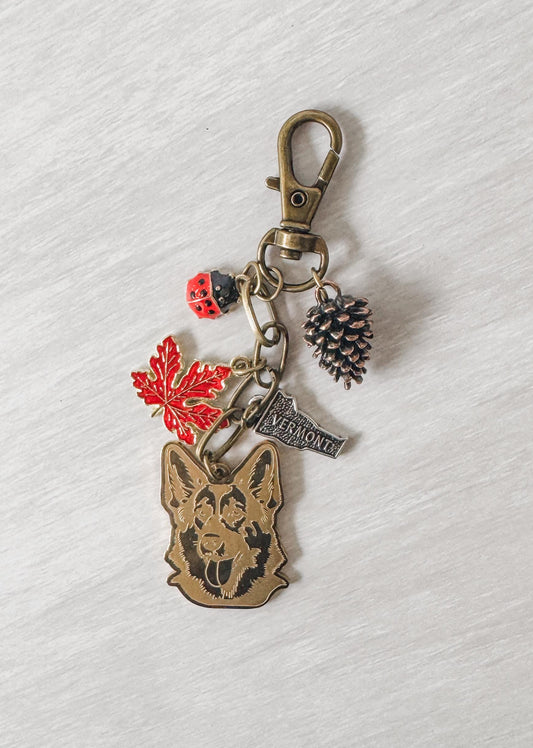 Noah Kahan Inspired | Vermont Maple Leaf Ladybug Pinecone German Shepherd