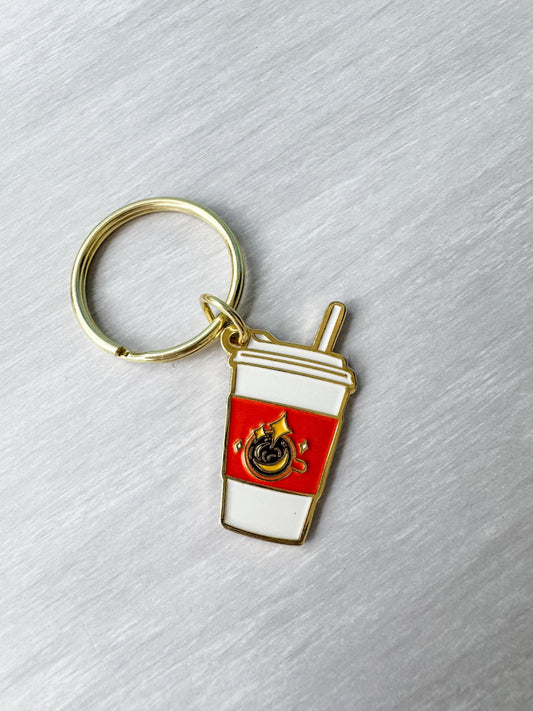 Moonstone Cafe Mikaela Reid Enamel Metal Keyring | Inspired by Horror Video Game Dead By Daylight | DBD