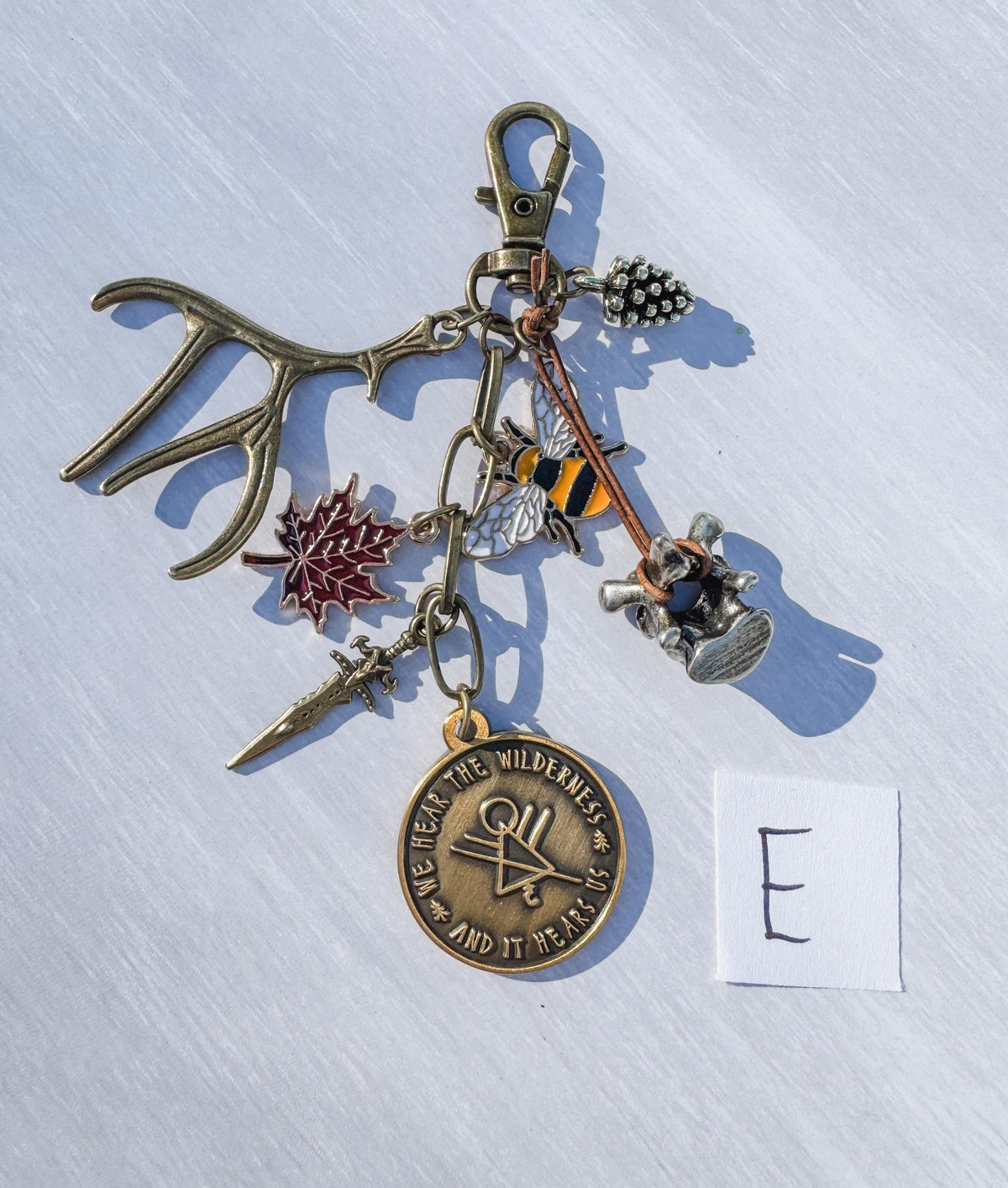 Yellowjackets TV Show Bag Charm | Wilderness Symbol | Customizable