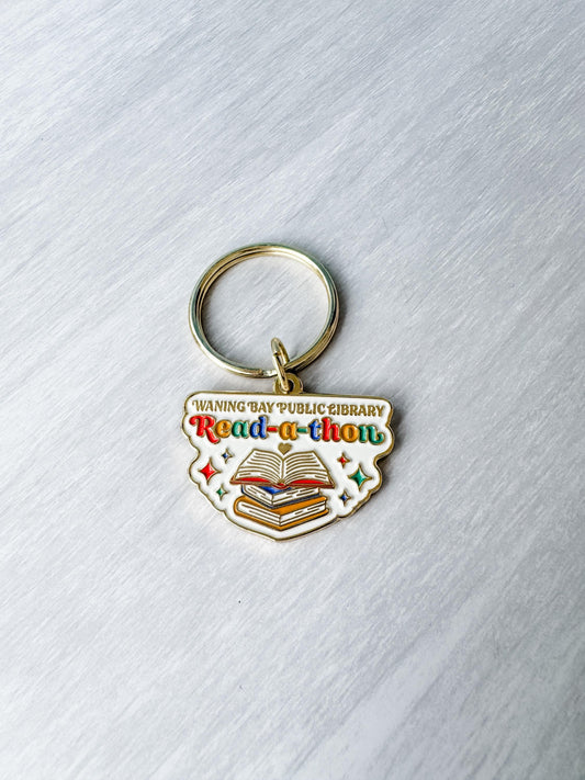 Read-a-thon Metal Enamel Keyring | Inspired by Emily Henry’s book Funny Story