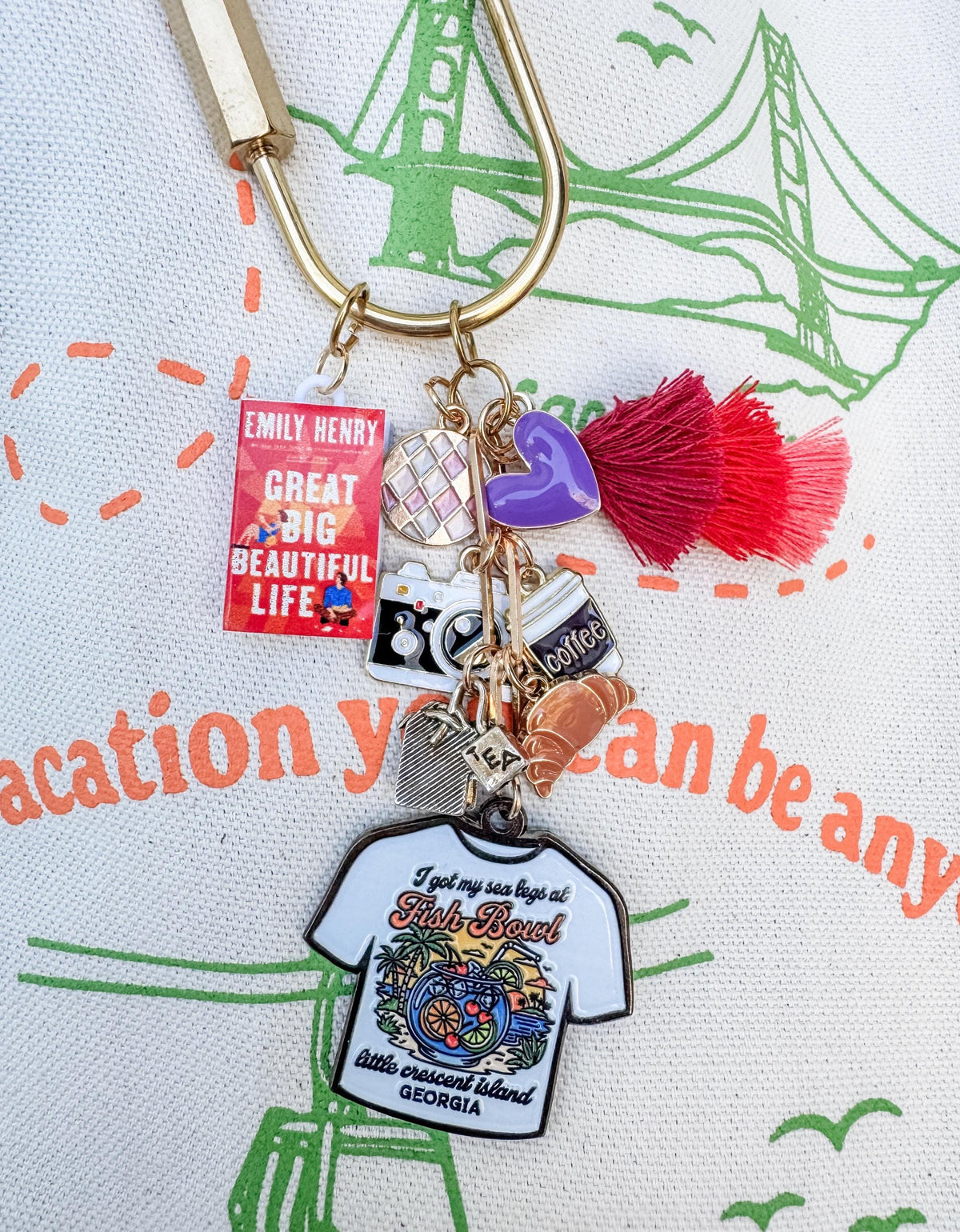 Great Big Beautiful Life Book l Bag Charm | Emily Henry Inspired | GBBL